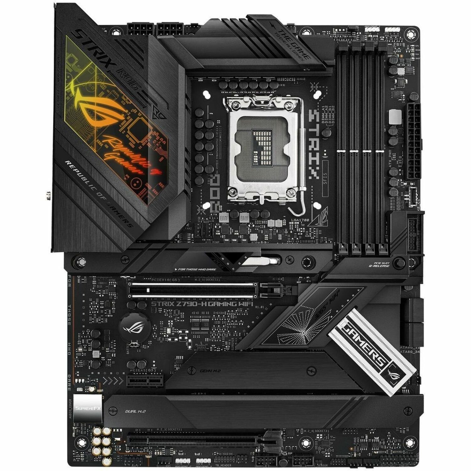 Asus ROG Strix Z790-H GAMING WIFI Gaming Desktop Motherboard - Intel Z790 Chipset - Socket LGA-1700 - ATX