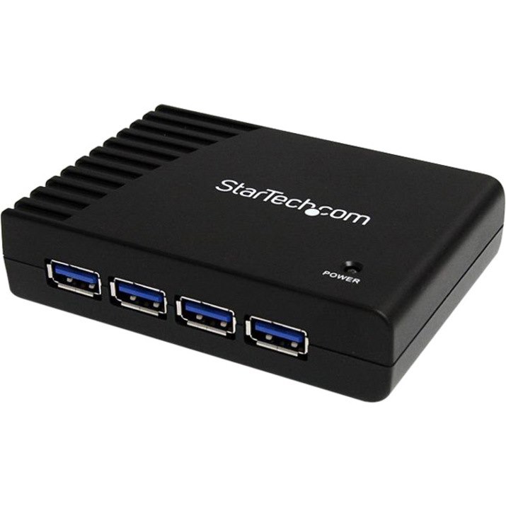 StarTech.com 4 Port Black SuperSpeed USB 3.0 Hub