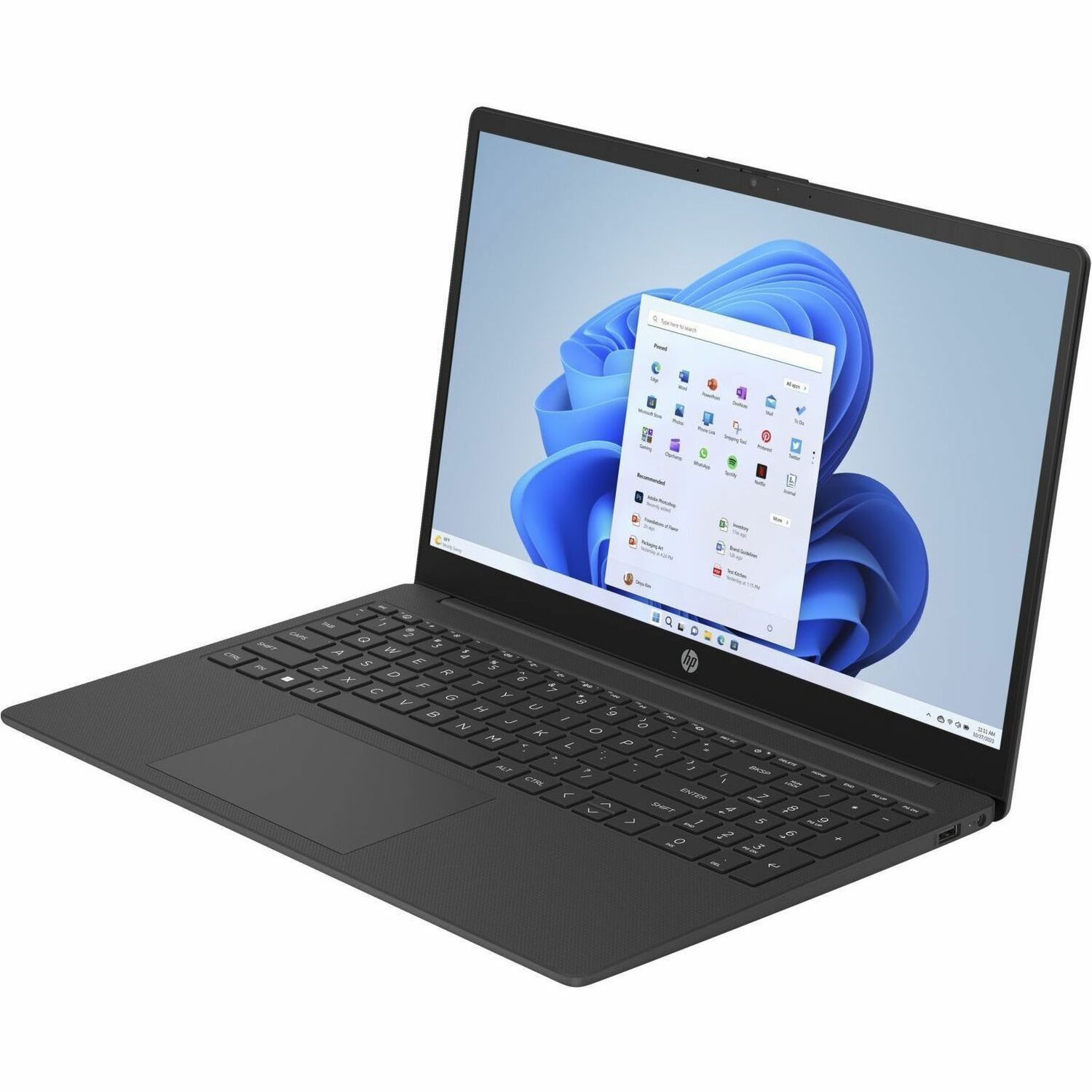 HP 15-fc0000 15-fc0018na 39.6 cm (15.6") Notebook - Full HD - AMD Ryzen 3 7320U - 4 GB - 128 GB SSD - Jet Black