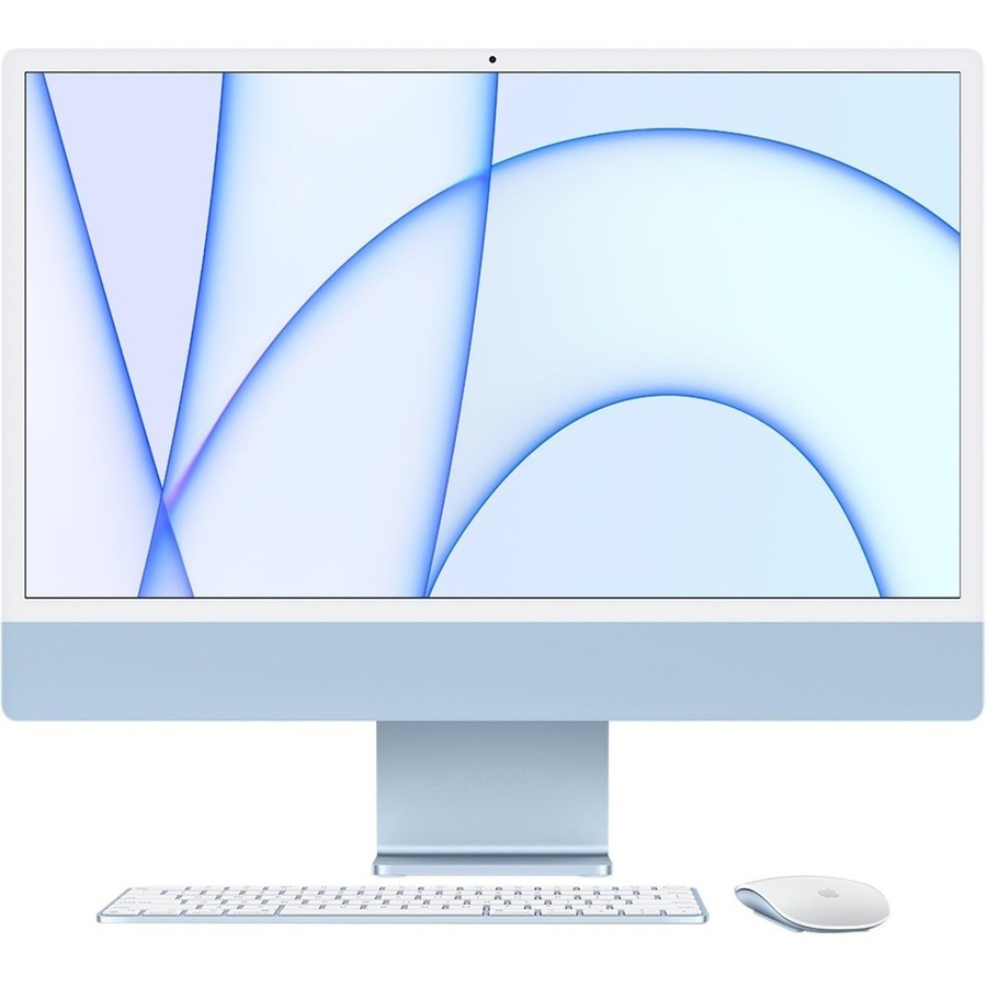 Apple iMac All-in-One Computer - Apple M1 - 16 GB - 512 GB SSD - 24" 4.5K - Desktop - Blue