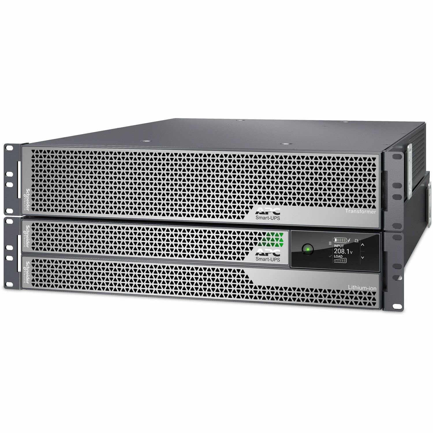 APC Smart-UPS Ultra, 5kVA, Rackmount 4U, 208V, 12x 5-20R+2x L6-20R+1x L6-30R NEMA, Network Card+SmartSlot, W/ rail kit, W/ transformer 208V to 120V