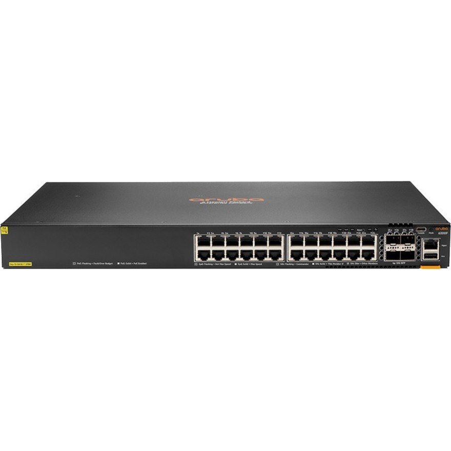 HPE CX 6200 24 Ports Manageable Ethernet Switch - Gigabit Ethernet, 10 Gigabit Ethernet - 10/100/1000Base-T, 10GBase-X - TAA Compliant