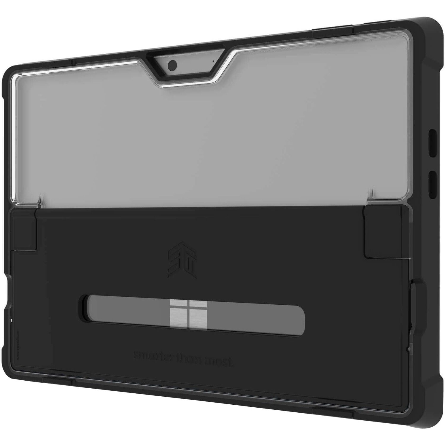 STM Goods Dux Shell Rugged Case for Microsoft Surface Pro 9, Surface Pro 10, Surface Pro 11 Tablet, Stylus - Black