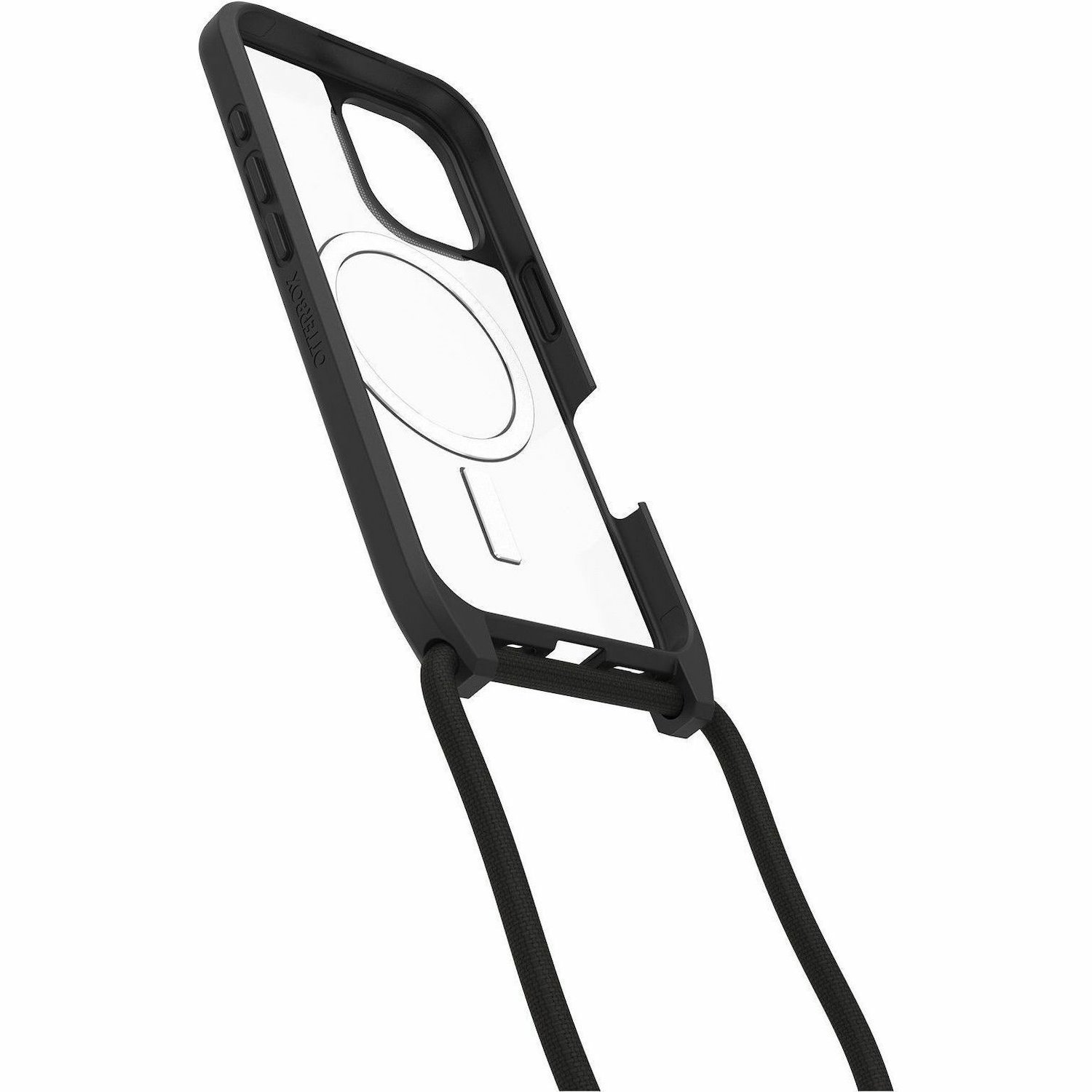 OtterBox React Carrying Case Apple iPhone 16 Smartphone - Black Crystal (Clear/Black)