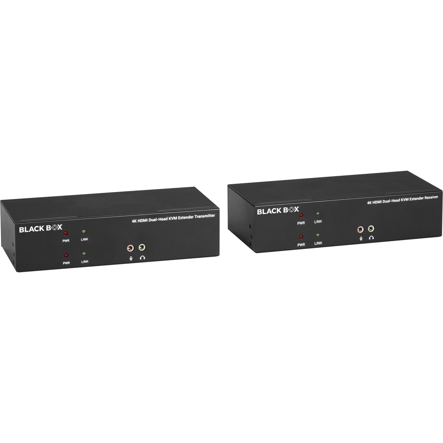 Black Box KVX Series Dual-Head HDMI KVM Fiber Extenders (KVXLCHF-200)