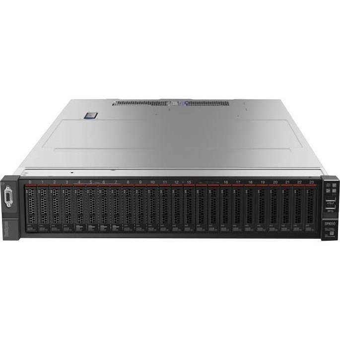 Lenovo ThinkSystem SR650 7X06A05DAU 2U Rack Server - 1 x Intel Xeon Gold 5120 2.20 GHz - 16 GB RAM - 12Gb/s SAS, Serial ATA/600 Controller