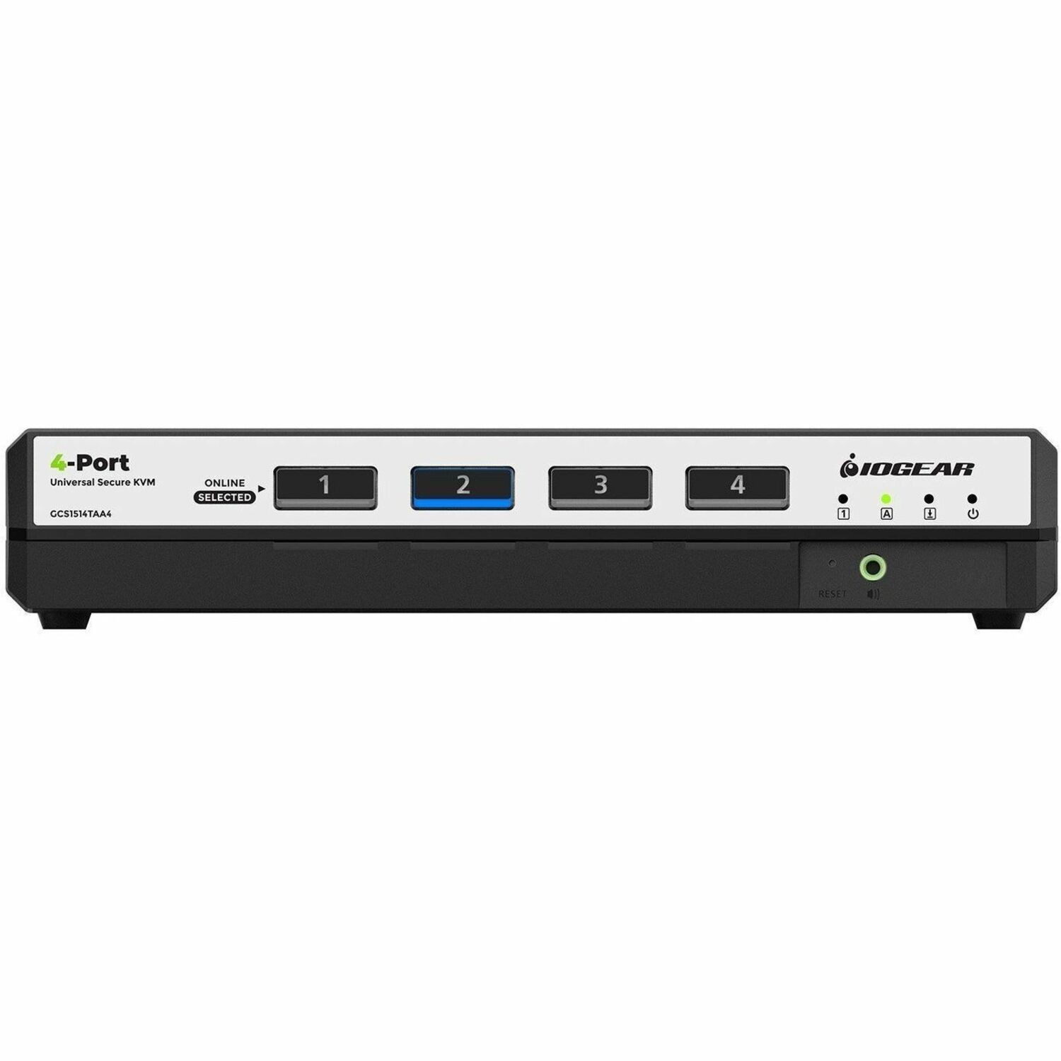 IOGEAR 4-Port Single View True Universal (DP/HDMI) Secure KVM Switch w/Audio