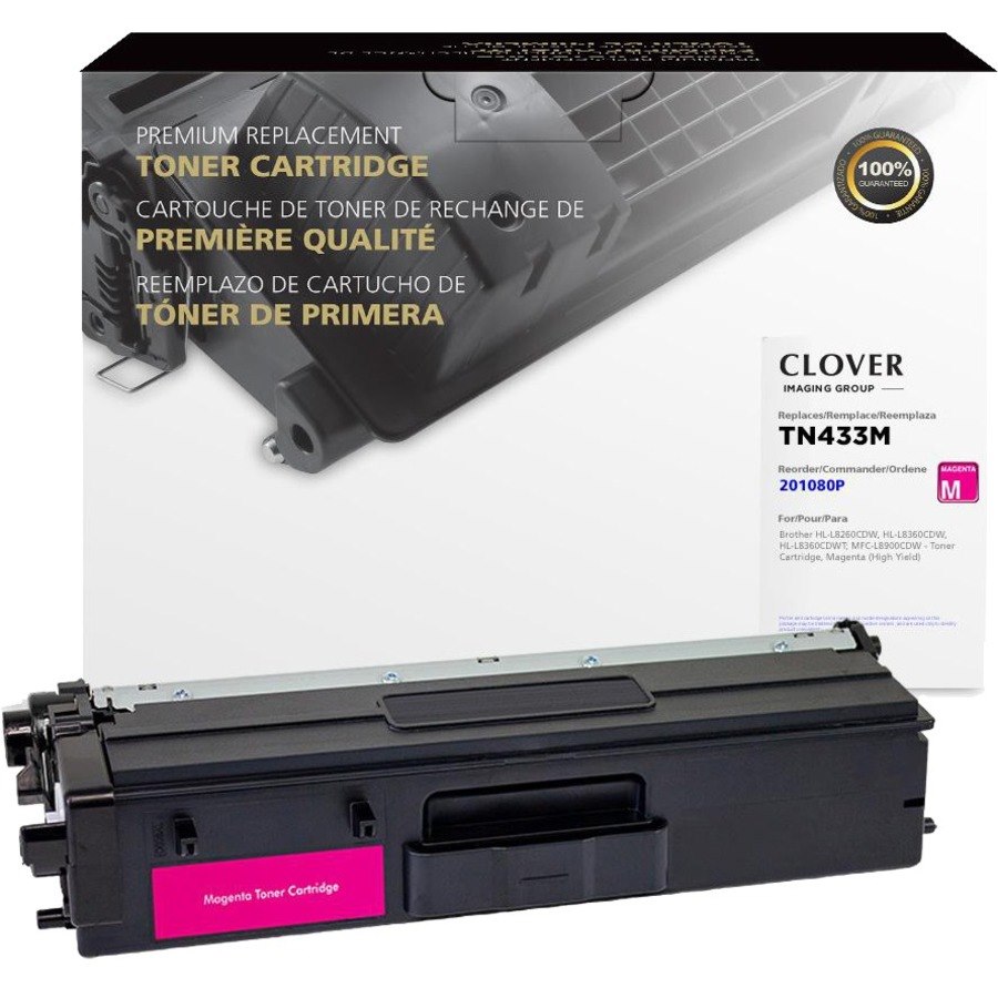 Clover Imaging Remanufactured High Yield Magenta Toner Cartridge for Brother TN433M