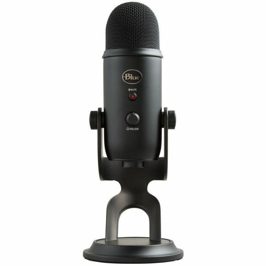 Blue Yeti Wired Condenser Microphone for Gaming, Podcasting, Live Streaming, Studio, Voice, Recording, Camera, Vocals - Blackout