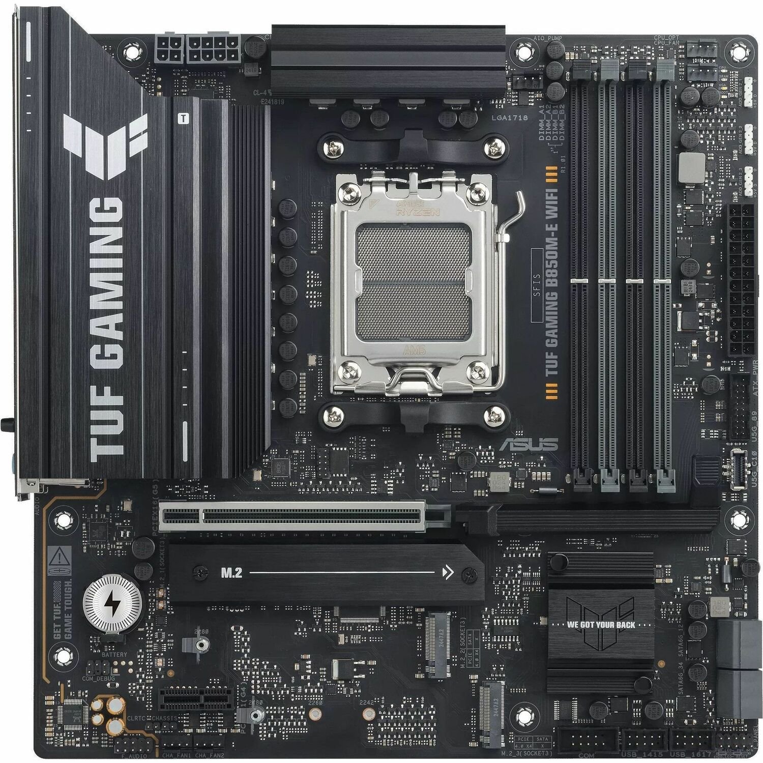 TUF B850M-E WIFI Gaming Desktop Motherboard - AMD B850 Chipset - Socket AM5 - Micro ATX