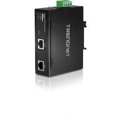 TRENDnet Industrial 95W Gigabit PoE++ Injector, TI-IG90, 1 x Gigabit Port, 1 x Gigabit PoE++ Port, Provides PoE (15.4W), PoE+ (30W), PoE++ (95W), NDAA & TAA Compliant