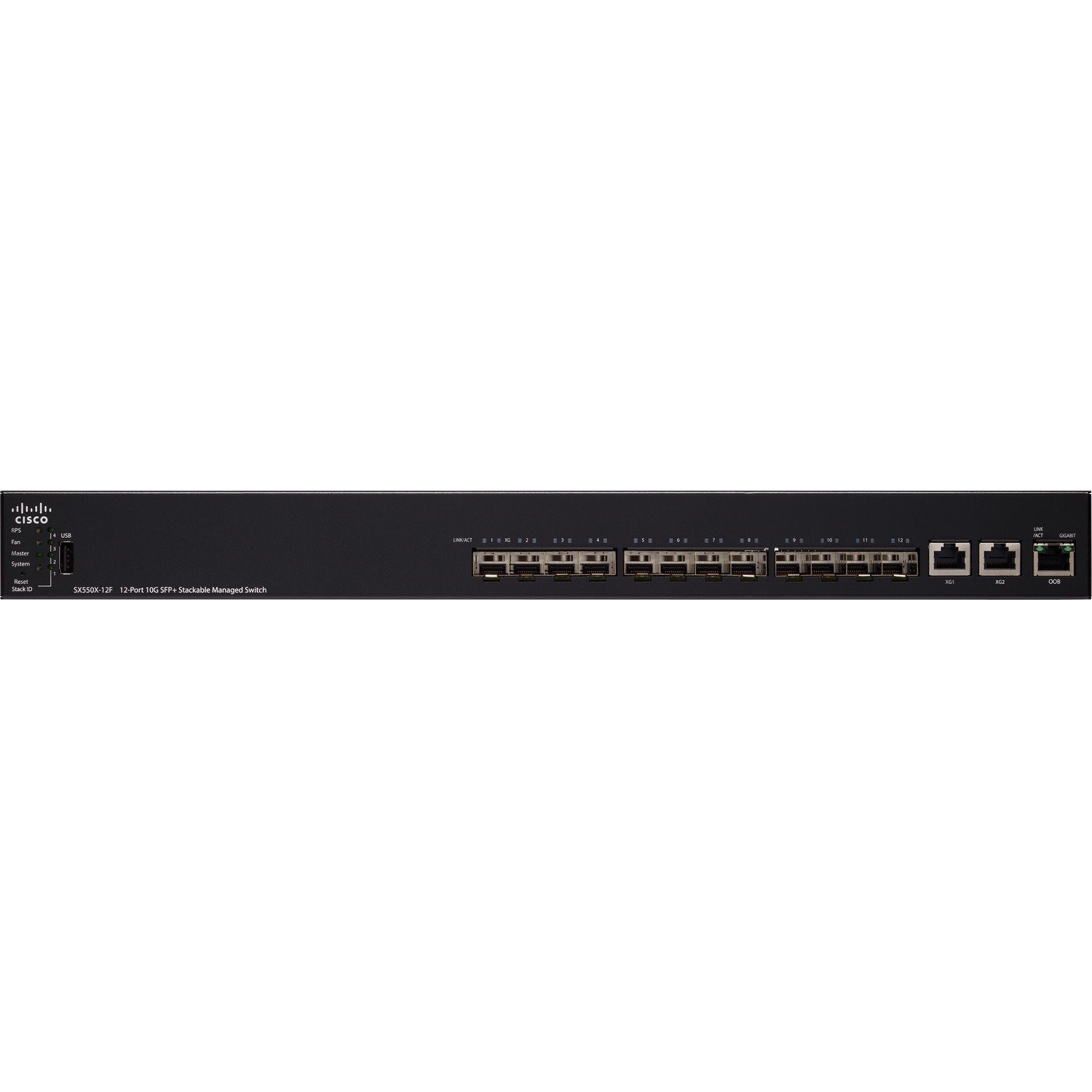 Cisco SX550X-12F 12-Port 10G SFP+ Stackable Managed Switch