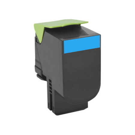 Lexmark Unison 808C Original Standard Yield Laser Toner Cartridge - Cyan - 1 Pack