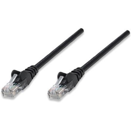 Network Patch Cable, Cat5e, 1.5m, Black, CCA, U/UTP, PVC, RJ45, Gold Plated Contacts, Snagless, Booted, Lifetime Warranty, Polybag