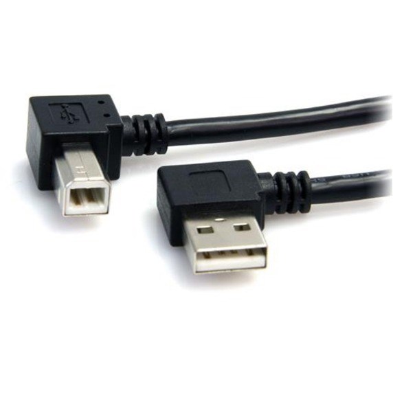 StarTech.com 3 ft A Right Angle to B Right Angle USB Cable - M/M