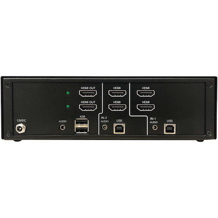 Tripp Lite by Eaton Secure KVM Switch, 2-Port, Dual Head, HDMI to HDMI, 4K, NIAP PP4.0, Audio, TAA