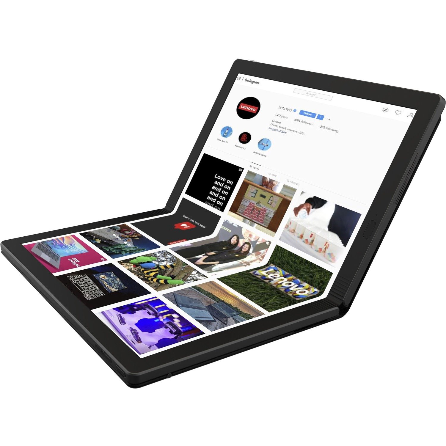 Lenovo ThinkPad X1 Fold Gen 1 20RK002TUS 13.3" Touchscreen Detachable 2 in 1 Notebook - QXGA - Intel Core i5 i5-L16G7 - 8 GB - 256 GB SSD - English Keyboard - Black