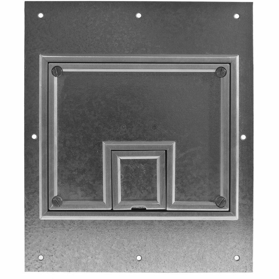 Hubbell Rec FB Cover, 7-G, Alum, Carpet