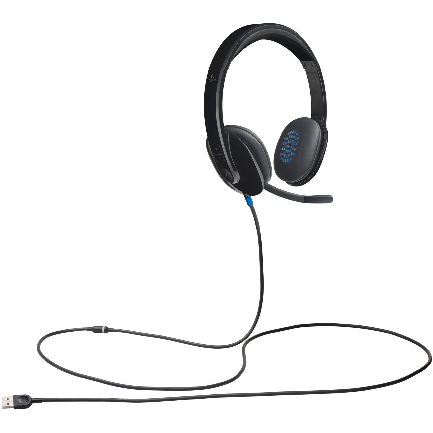 LOGITECH H540 WIRED USB STEREOHEADSET, NOISE CANCELLING MIC , 2 YR WTY
