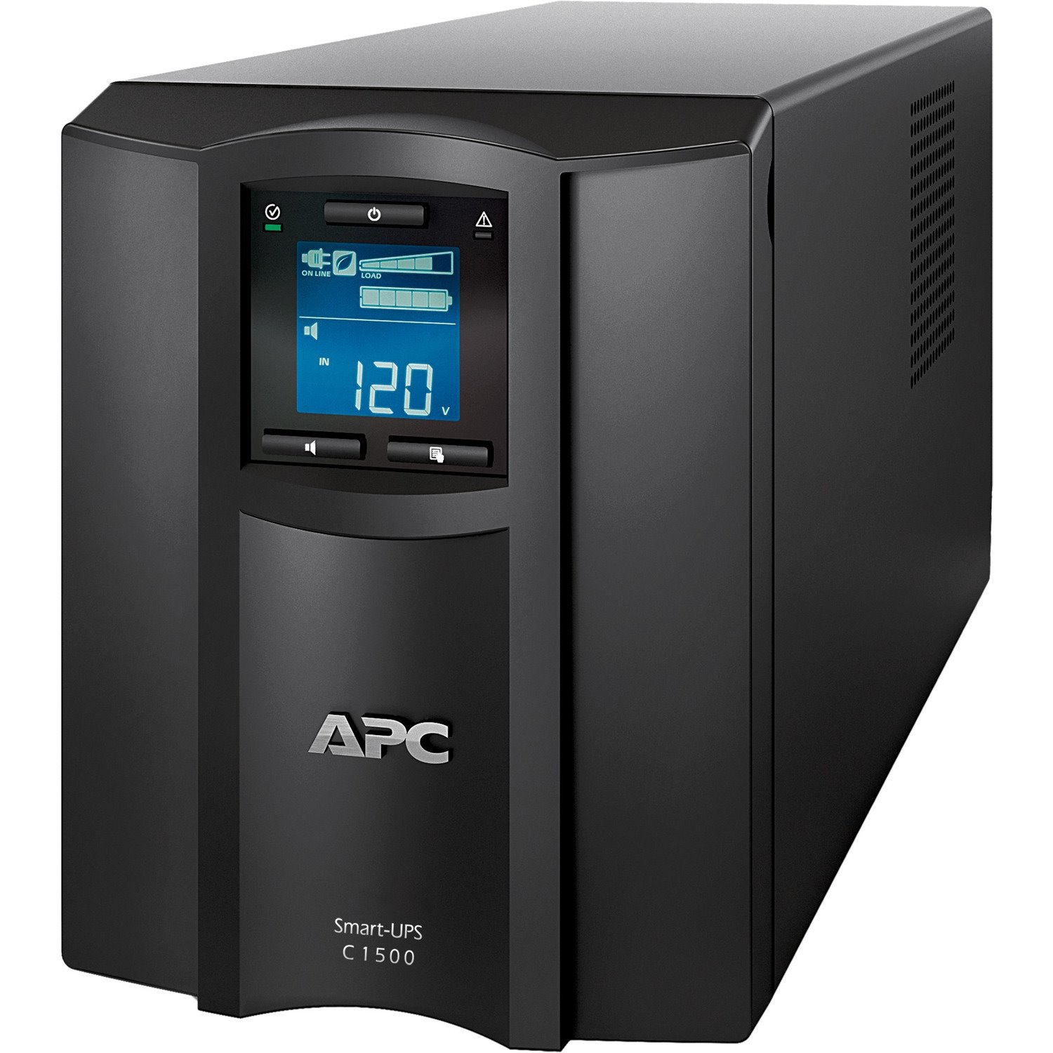 APC Smart-UPS C, Line Interactive, 1440VA, Tower, 120V, 8x NEMA 5-15R outlets, SmartConnect port, USB and Serial communication, AVR, Graphic LCD