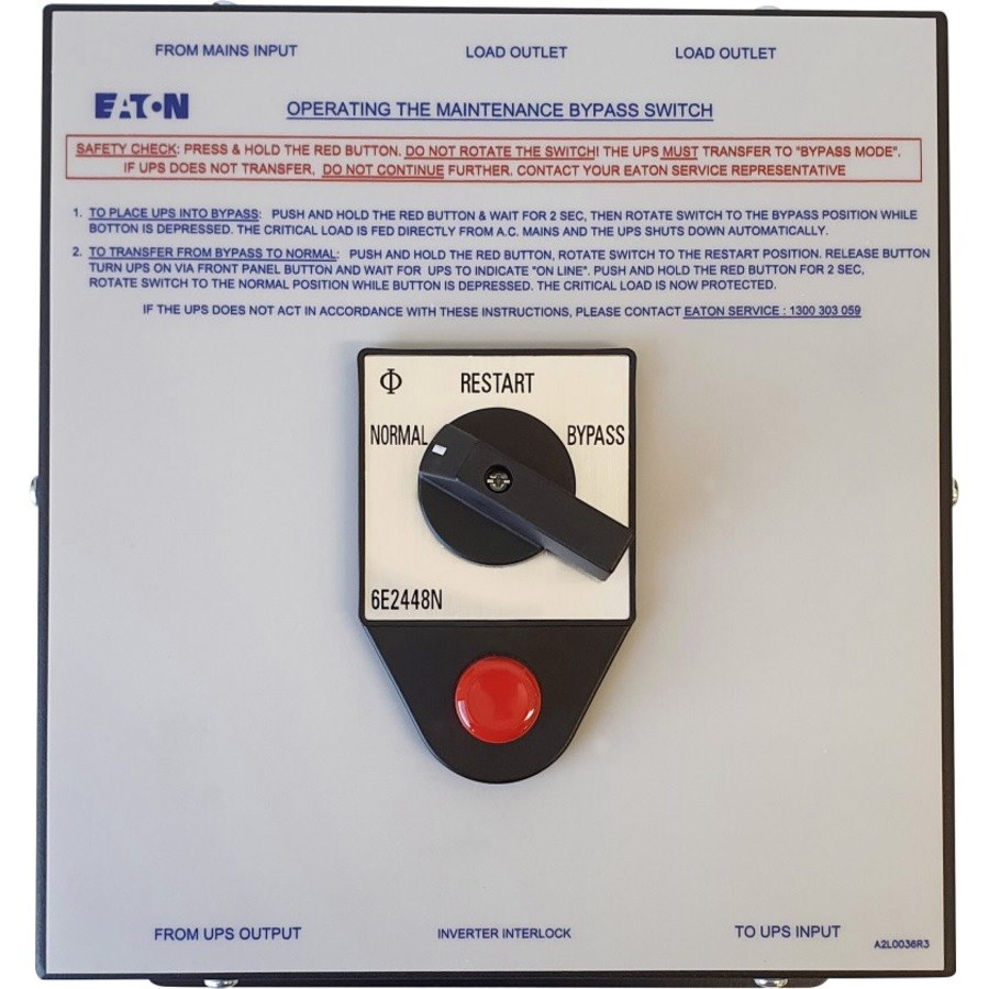 Eaton Eaton 9SX Maintenance Bypass Enclosure Wraparound Single Input