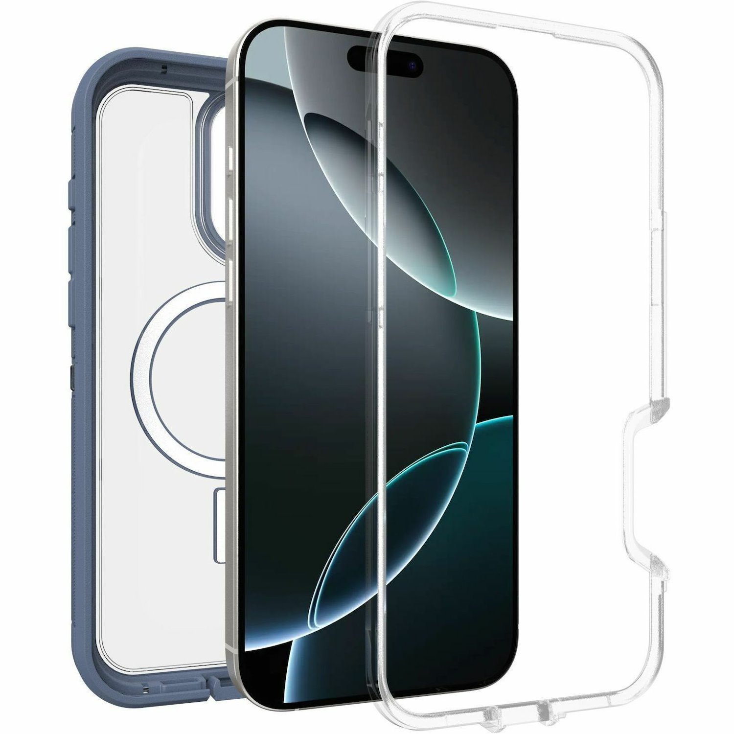 OtterBox Defender Series XT Rugged Case for Apple iPhone 16 Pro Max Smartphone - Baby Blue Jeans (Blue)