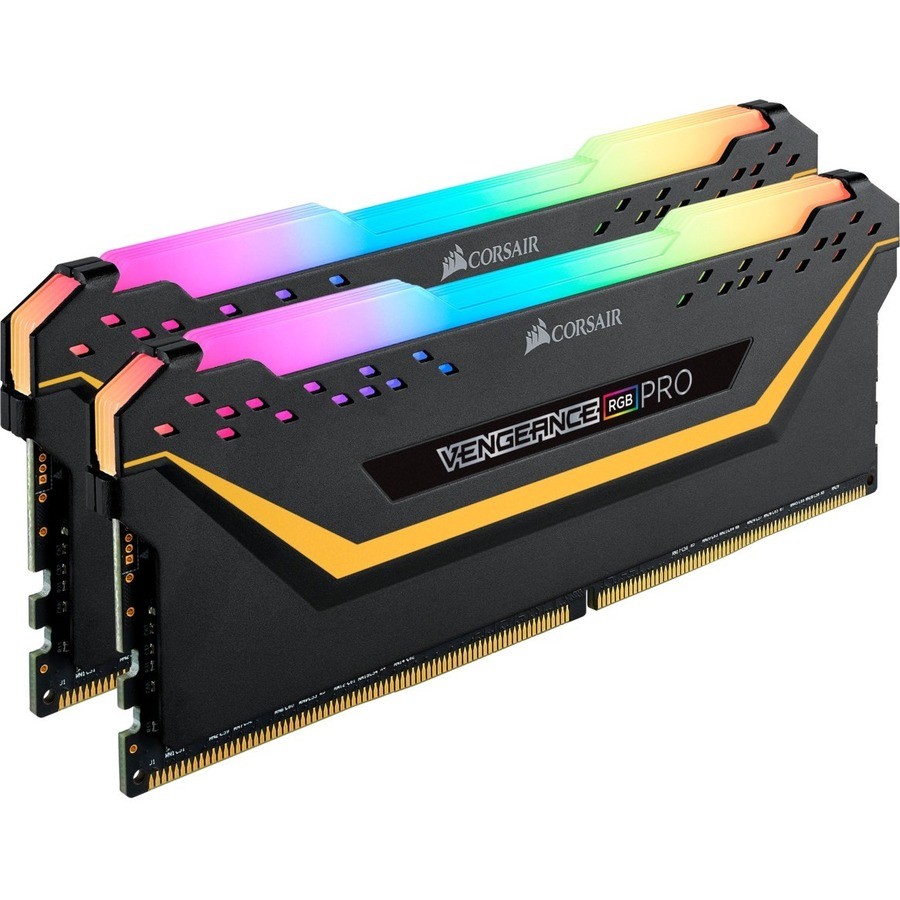 Corsair Vengeance RGB Pro 32GB (2 x 16GB) DDR4 DRAM 3000MHz C16 Memory Kit - Black