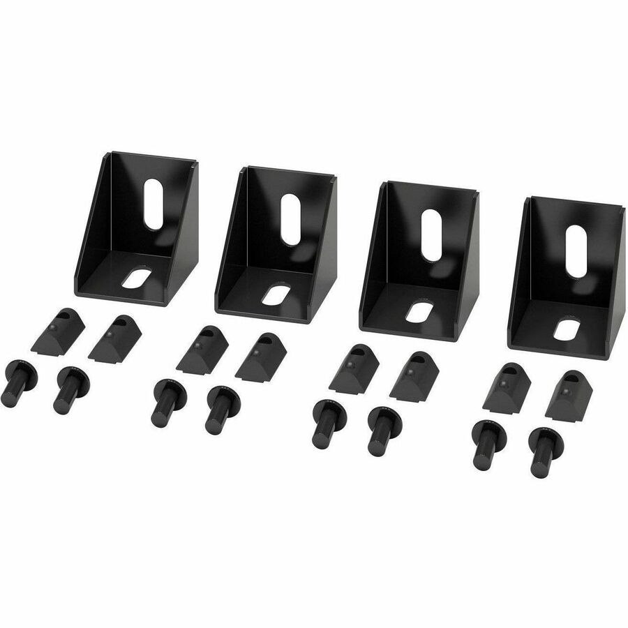 APC by Schneider Electric NetShelter Aisle Containment, Right Angle Connector Bracket, Set Of 4, Black