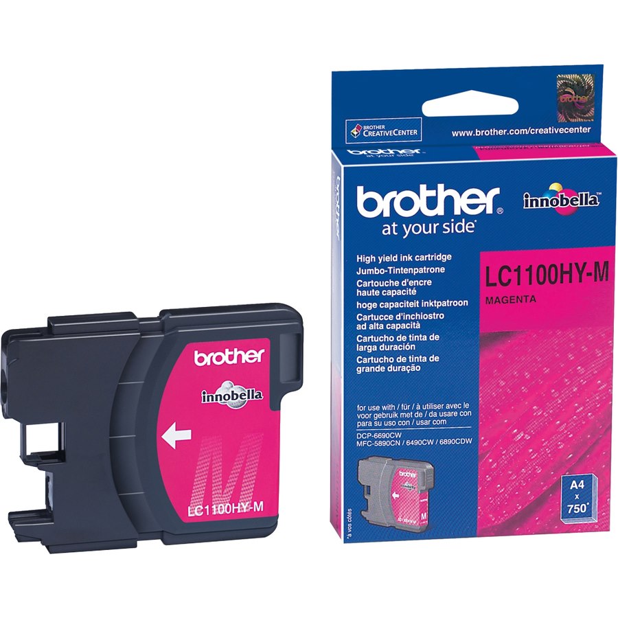 Brother LC-1100HYM Original Inkjet Ink Cartridge - Magenta Pack