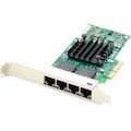 AddOn Dell® 430-4432 Comparable 10/100/1000Mbs Quad RJ-45 Port 100m PCIe 2.0 x4 Network Interface Card