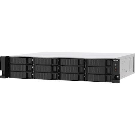 QNAP TS-1273AU-RP-8G 8 x Total Bays SAN/NAS Storage System - 5 GB Flash Memory Capacity - AMD Ryzen V1500B Quad-core (4 Core) 2.20 GHz - 8 GB RAM - DDR4 SDRAM - 2U Rack-mountable
