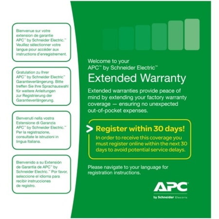 Warranty extension service pack, for new product purchase, 1yr, level 01