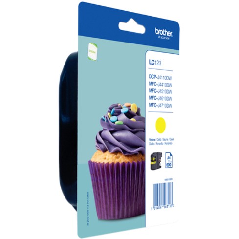 Brother LC123YBP Original Inkjet Ink Cartridge - Yellow Blister Pack
