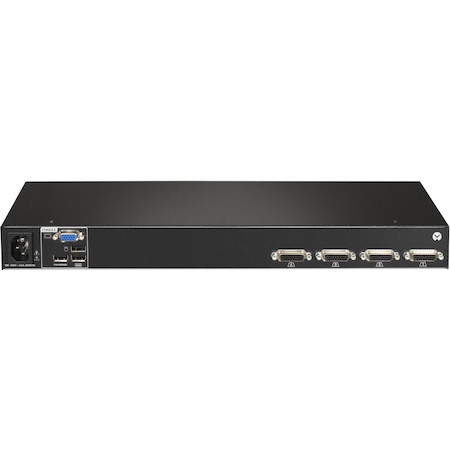 Vertiv Avocent AV104 KVM Switch | 4 port | Rackmount | Desktop | Single-User | USB | Touch Button | Hotkey Switching | Cascade | Internal PS | 4 VGA