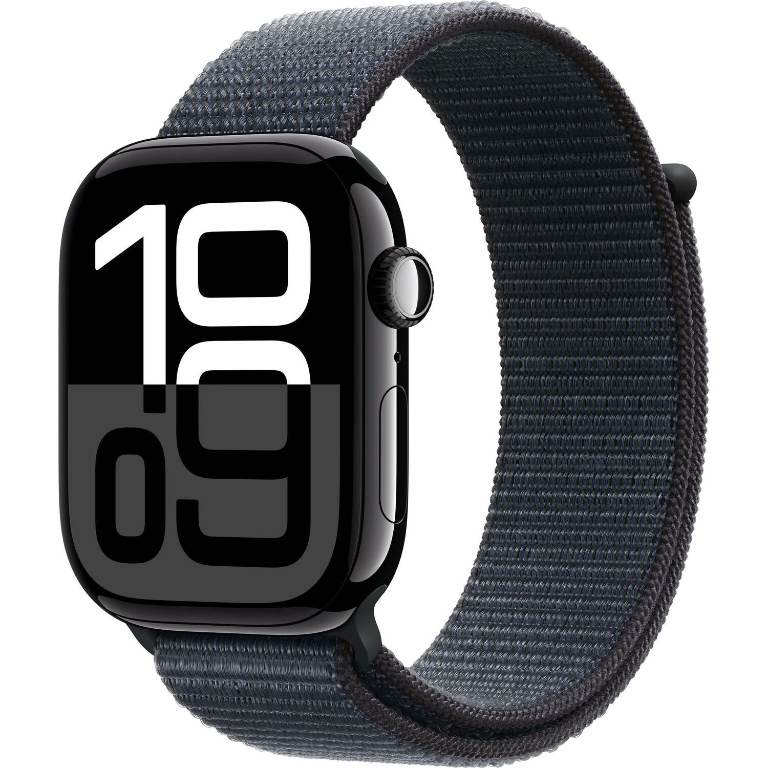 Apple Watch Series 10 Smart Watch - 46 mm Case Height - 39 mm Case Width - Jet Black Case Color - Ink Band Color - Aluminium Case Material - Wireless LAN