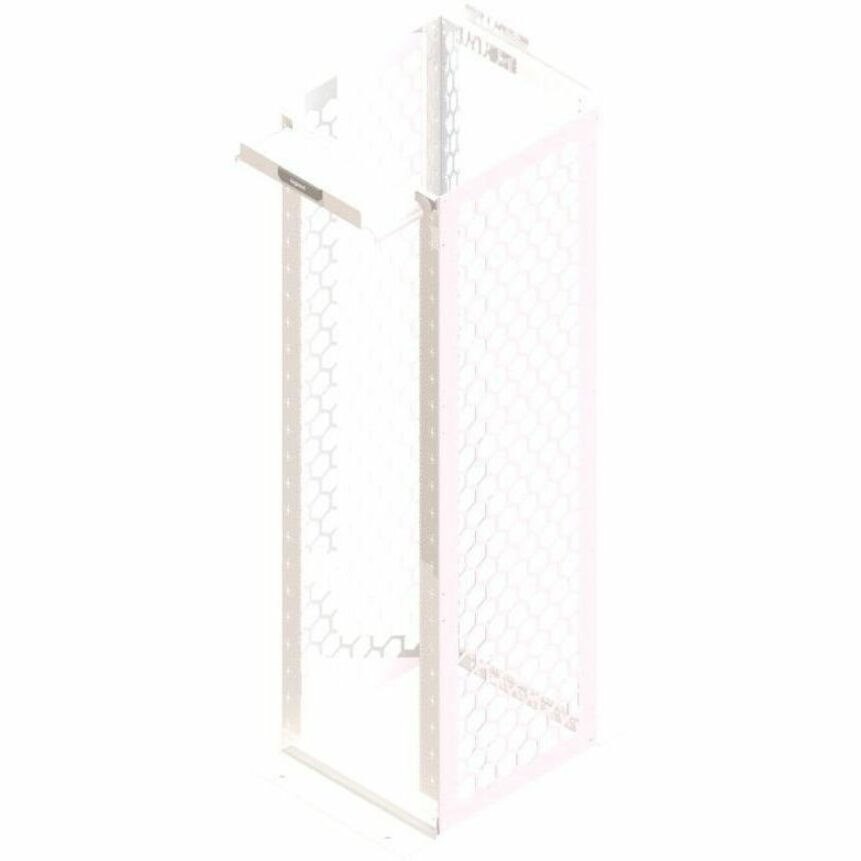 Ortronics MM20 Channel Rack, 24" deep, 7 ft, 45 RU, tapped, White