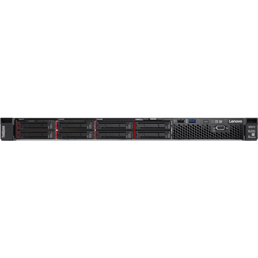 Lenovo ThinkSystem SR570 7Y03A02TAU 1U Rack Server - 1 Xeon Silver 4110 2.10 GHz - 16 GB RAM - 12Gb/s SAS, Serial ATA/600 Controller