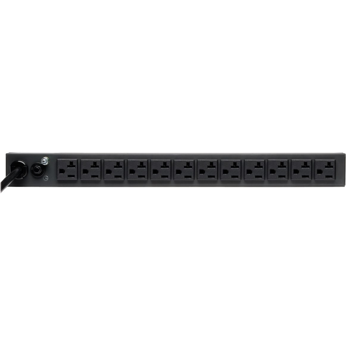 Eaton Tripp Lite Series 2.4kW Single-Phase 120V Basic PDU, 13 NEMA 5-15/20R Outlets, NEMA 5-20P Input, 15 ft. (4.57 m) Cord, 1U Rack-Mount