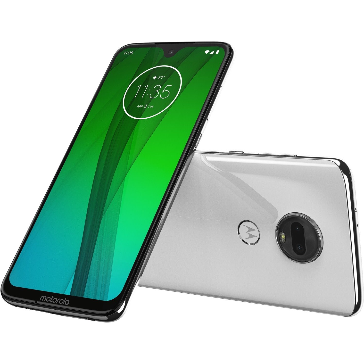 Motorola Mobility Moto G&#8311; XT1962 64 GB Smartphone - 6.2" LTPS LCD Full HD Plus 2270 x 1080 - Kryo 250 GoldQuad-core (4 Core) 1.80 GHz + Kryo 250 Silver Quad-core (4 Core) 1.80 GHz - 4 GB RAM - Android 9.0 Pie - 4G - Clear White