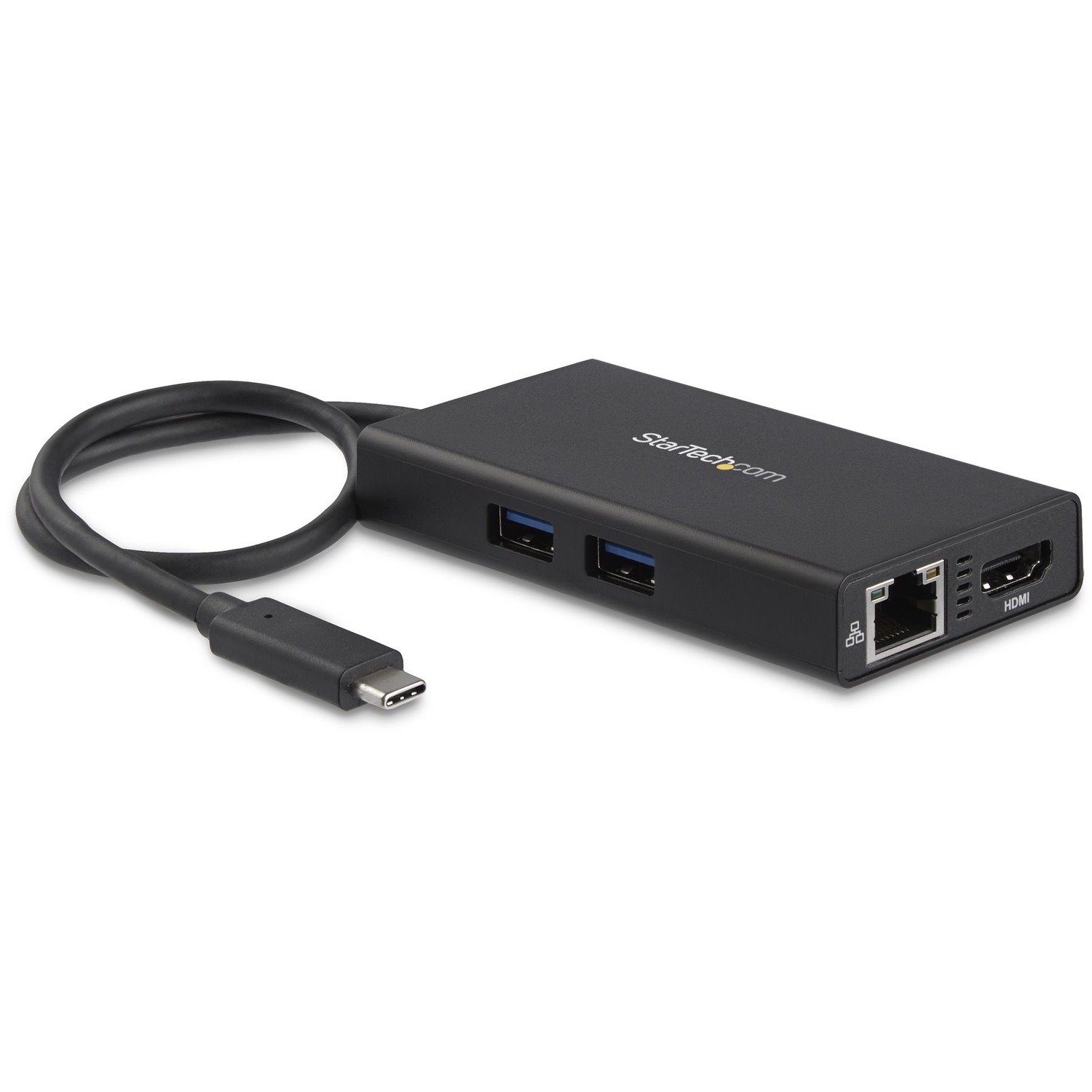 StarTech.com USB-C Multiport Adapter - USB-C Travel Dock w/ 4K HDMI - 60W PD Pass-Through, GbE, 2x USB-A - Mini USB Type-C Docking Station