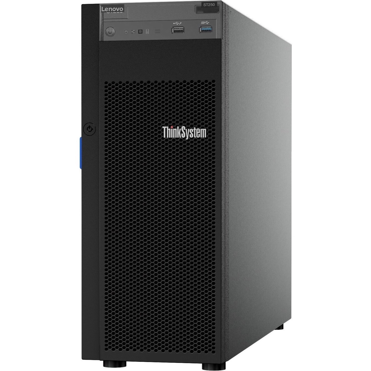 Lenovo ThinkSystem ST250 7Y45A04AAU 4U Tower Server - 1 x Intel Xeon E-2246G 3.60 GHz - 16 GB RAM - Serial ATA/600, 12Gb/s SAS Controller