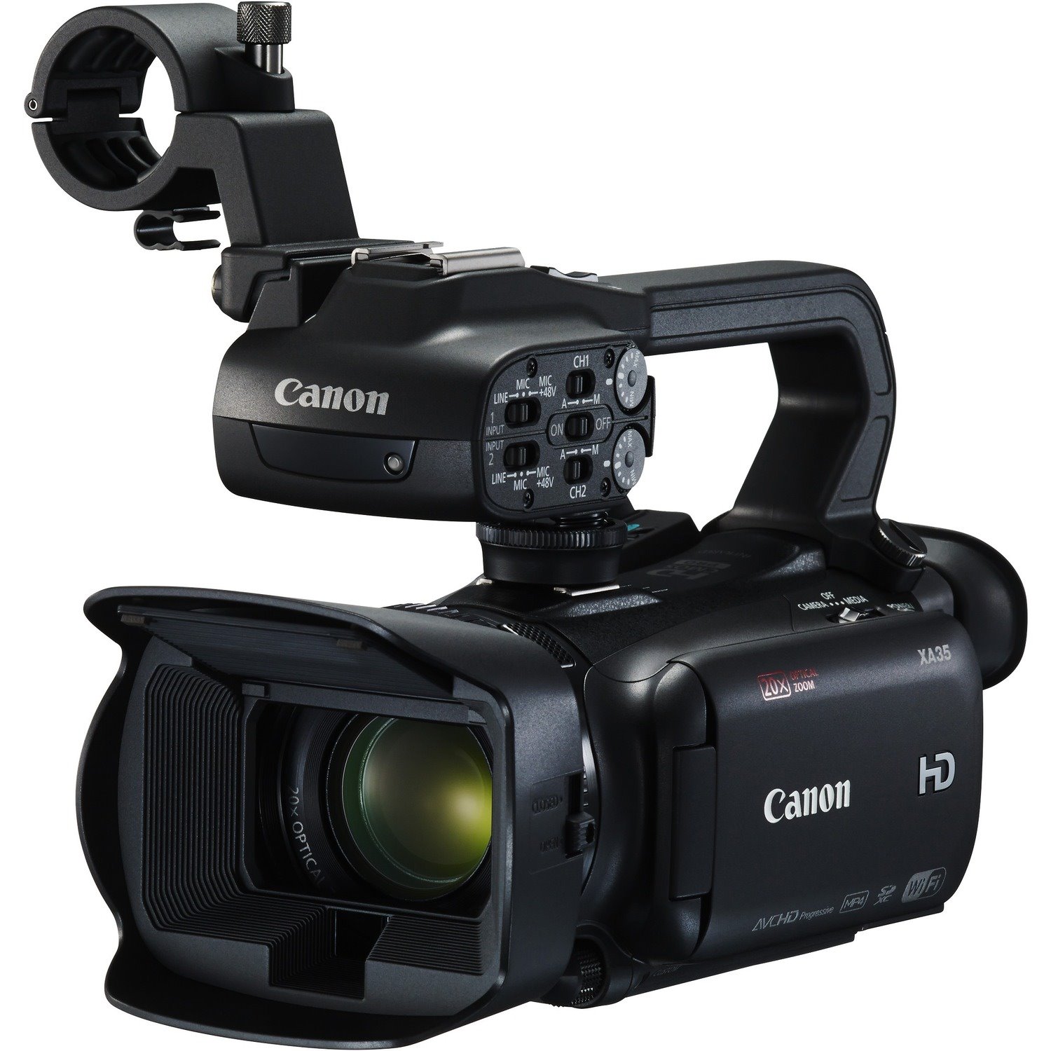 Canon XA35 Digital Camcorder - 8.9 cm (3.5") OLED Touchscreen - CMOS - Full HD