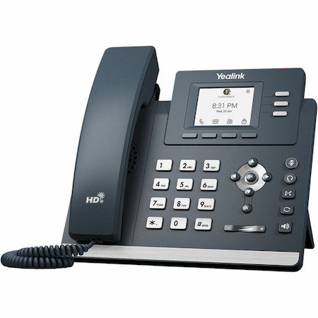 Yealink IP Phone - Corded - Corded - Desktop, Wall Mountable - Classic Gray