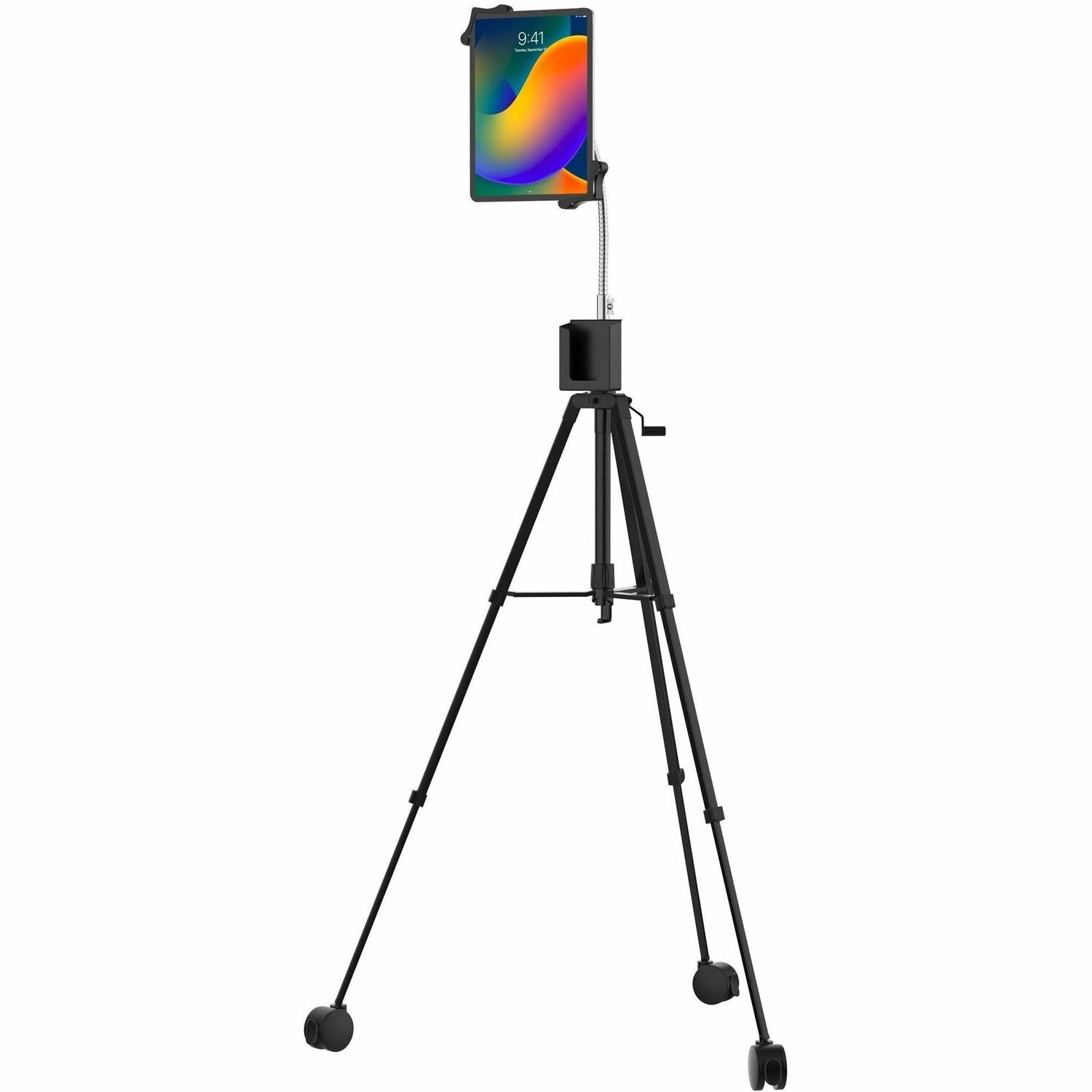 CTA Digital Rolling Tripod Floor Stand for 7-13" Tablets