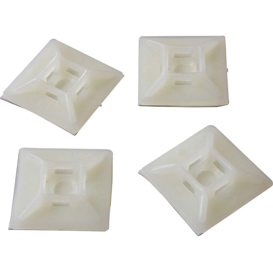 StarTech.com Self-adhesive Nylon Cable Tie Mounts - Pkg of 100