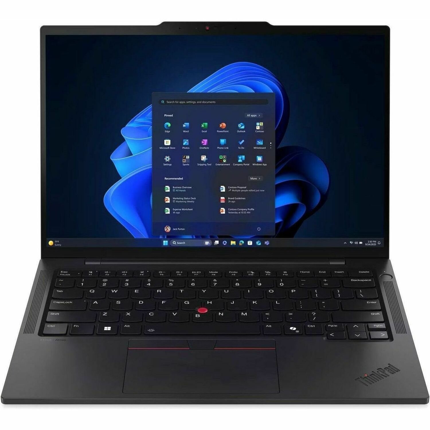 Lenovo ThinkPad T14s Gen 6 21TCS0FW00 35,6 cm (14 Zoll) Touchscreen Copilot+ PC Notebook - 4G - 2.8K - AMD Ryzen AI 7 PRO 350 - 32 GB - 1 TB PCI Express 4.0 SSD - Deutsch Tastatur - Schwarz