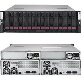 Supermicro SuperStorage Bridge Bay 937R-E2CJB Drive Enclosure - 12Gb/s SAS Host Interface - 3U Rack-mountable - Black