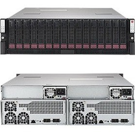 Supermicro SuperStorage Bridge Bay 937R-E2CJB Drive Enclosure - 12Gb/s SAS Host Interface - 3U Rack-mountable - Black
