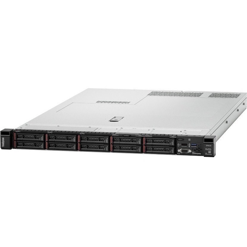 Lenovo ThinkSystem SR630 7X02A04WAU 1U Rack Server - 1 Xeon Silver 4110 2.10 GHz - 16 GB RAM - 12Gb/s SAS, Serial ATA/600 Controller