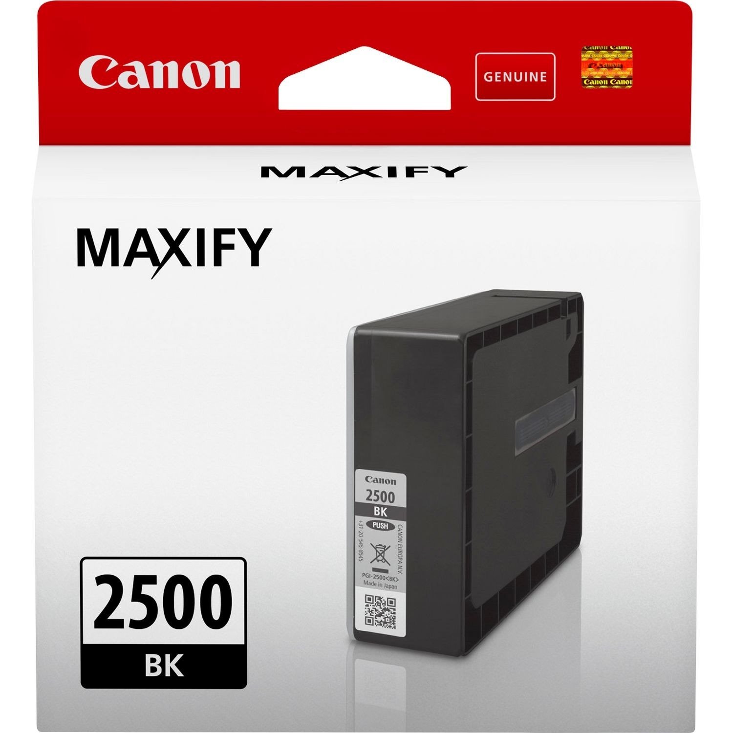 Canon 2500BK Original High Yield Inkjet Ink Cartridge - Black - 1 Pack